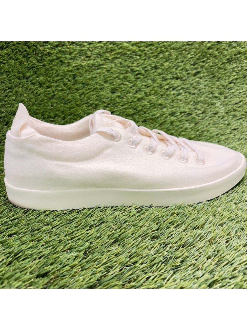 Allbirds Wool Piper Mens Size 12 Ivory Athletic Running Walking Shoes Sneakers